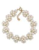 Carolee Lux Life of the Party Large Woven Necklace - White
