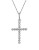 Swarovski Cross Bezel Pendant - SILVER