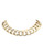 Nadri 18 inch Gold Hammered Flat Link Chain - Gold