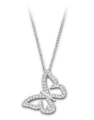 Swarovski Tatou Butterfly Pendant - Silver