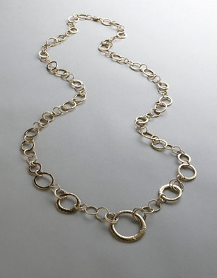 Lauren Ralph Lauren Interlocking Ring Necklace - Matte Gold