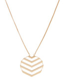 Trina Turk Chevron Flex Hoop Necklace - Gold