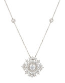 Nadri Sweet Embrace Cubic Zirconia Pendant Necklace - Silver
