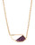 Kara Ross Amethyst Resin Frame Necklace - Purple