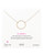 Dogeared Karma Collection Gold Plated  No Stone Single Strand Necklace - Gold