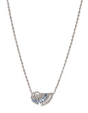 Carolee Asymmetrical Radial Pendant Necklace - Blue