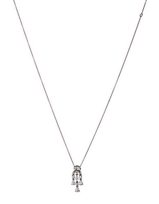 Nadri Cubic Zirconia Drop Pendant Necklace - BLACK