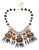Betsey Johnson Leopard Stone Spike Frontal Necklace - Black