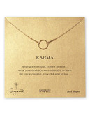 Dogeared Karma Circle Necklace - Gold