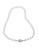 Nadri NADRI 16 inch 8mm Pearl Necklace with Pave Framed Pearl clasp - PEARL