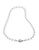 Nadri NADRI 16 inch 8mm Pearl Necklace with Pave Framed Pearl clasp - Pearl