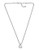 Skagen Denmark Agnethe Stainless Steel Mother of Pearl Pendant Necklace Silver Tone Pendant Necklace - Silver