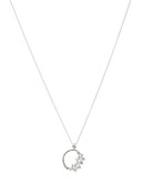 Nadri Cubic Zirconia Open Pendant Necklace - Silver