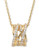Crislu Gold Entwined Necklace - Silver