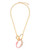 Kara Ross Organic Outline Necklace - Pink