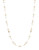 Carolee Mini Make Over Linked Illusion White Pearl Necklace - WHITE