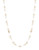Carolee Mini Make Over Linked Illusion White Pearl Necklace - White