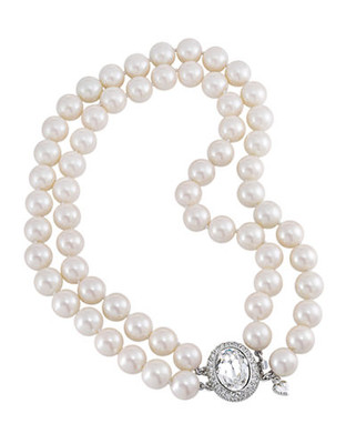 Carolee Nassau Nights 12mm Double Row Pearl Necklace - White