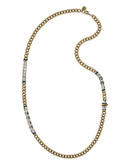 Sam Edelman Rhinestone Thread Necklace - Gold