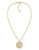 Carolee Word Play Shake Dont Stir MOM Pendant Necklace Gold Tone No Stone Pendant Necklace - Gold