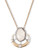 Lucky Brand Metal Semi-Precious Stone Pendant Necklace - Two Tone Colour