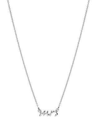 Kate Spade New York Say Yes Mrs Necklace - Silver