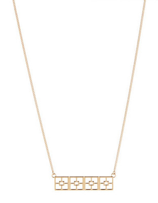 Trina Turk Iconic Bar Pendant Necklace - Gold