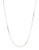 Expression Sterling Silver Side Mirror Snake Chain Necklace - Silver