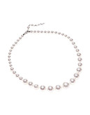 Nadri 16 inch Graduated Pearl Necklace - Pearl