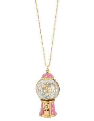 Betsey Johnson Gum Ball Machine Pendant Long Necklace - Multi Coloured