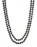 Lauren Ralph Lauren Faceted Stone Knotted Layering Necklace - Black