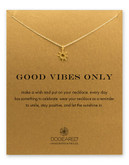 Dogeared Reminder Collection Gold Plated  No Stone Pendant Necklace - Gold