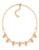 Carolee Mimosa Frontal Stone Necklace Gold Tone Crystal Collar Necklace - Gold