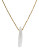 Kara Ross Gold Plated Crystal Pendant Necklace - GOLD