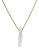 Kara Ross Gold Plated Crystal Pendant Necklace - GOLD
