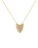 Kara Ross Gold Plated Crystal Pendant Necklace - Gold