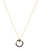 Kenneth Jay Lane Elephant Magnifying Glass Pendant Necklace - Gold