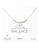 Dogeared Balance Collection Gold Plated  No Stone Single Strand Necklace - Gold