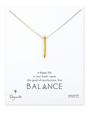 Dogeared Balance Collection Gold Plated  No Stone Pendant Necklace - Gold