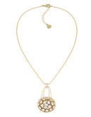 Carolee Lux Barcelona Baubles Fireball Pendant Necklace - Gold