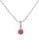 Flawless Pink Drop Solitaire Pendant - Pink