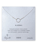Dogeared Karma Circle Necklace - Silver