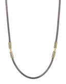 Vince Camuto Long Mesh Chain Necklace - Grey