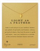 Dogeared Light As A Feather Necklace - Gold