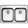 Wessan Drop In Two Bowl Stainless Steel Sink