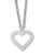 Swarovski Heart Pendant - grey