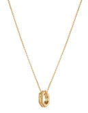 Lauren Ralph Lauren Pave Hexagon Pendant Necklace - Gold