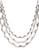 Lucky Brand Silver Tone Multi Strand Necklace - Silver