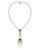 Sam Edelman Metal Epoxy and Glass Y Neck Necklace - Gold