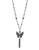 Betsey Johnson Black Out Metal Pendant Necklace - Black
